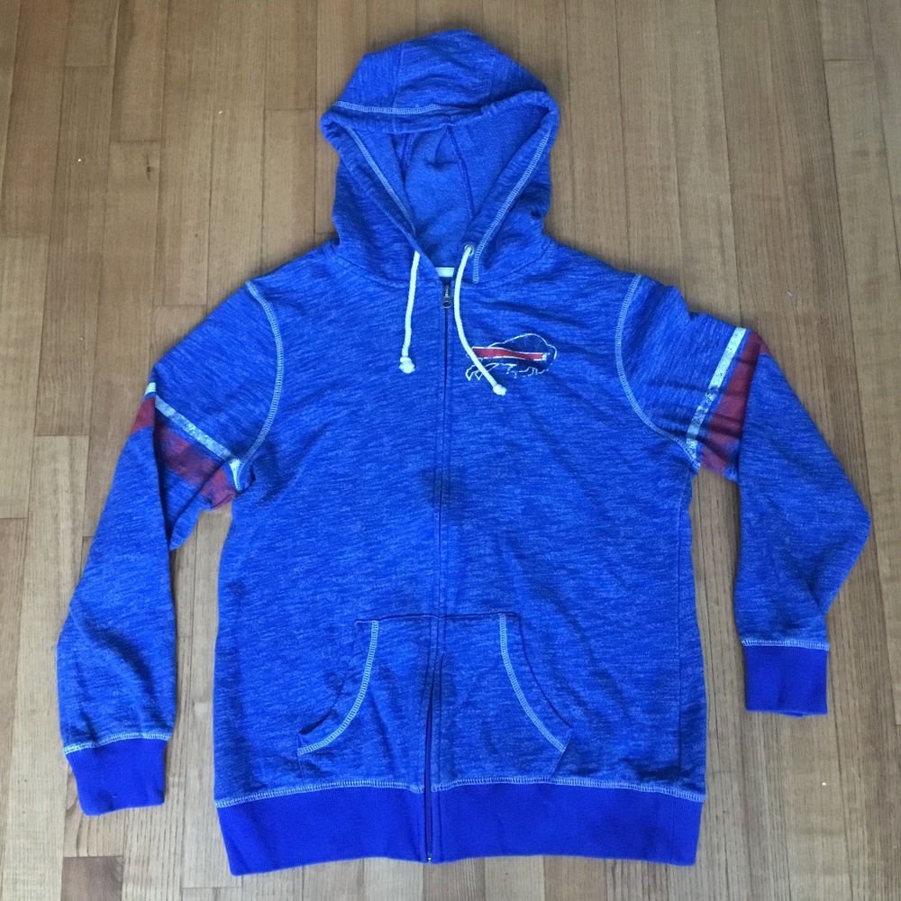 GUC Buffalo Bills Mafia NFL Football fan Women's L zip-up Hood winter sweatshirt